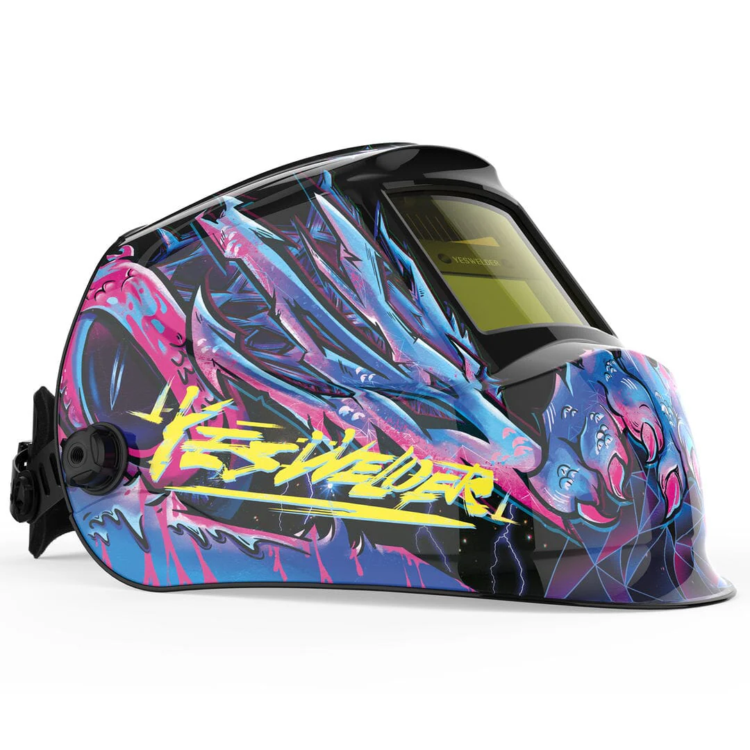 LYG-L600A-CP Cyberpunk Customize Graphic Auto-Darkening Welding Helmet - Image 4
