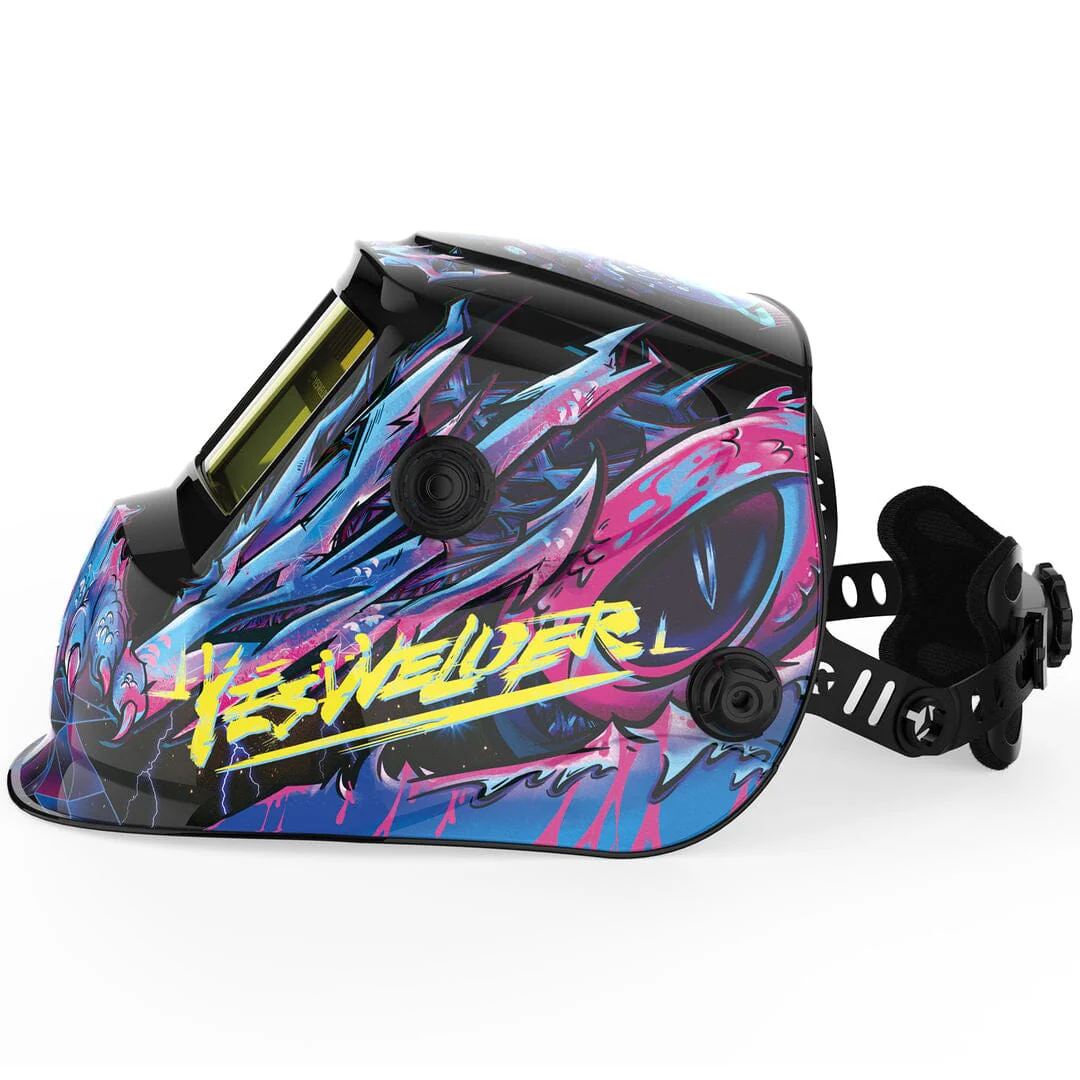 LYG-L600A-CP Cyberpunk Customize Graphic Auto-Darkening Welding Helmet - Image 5