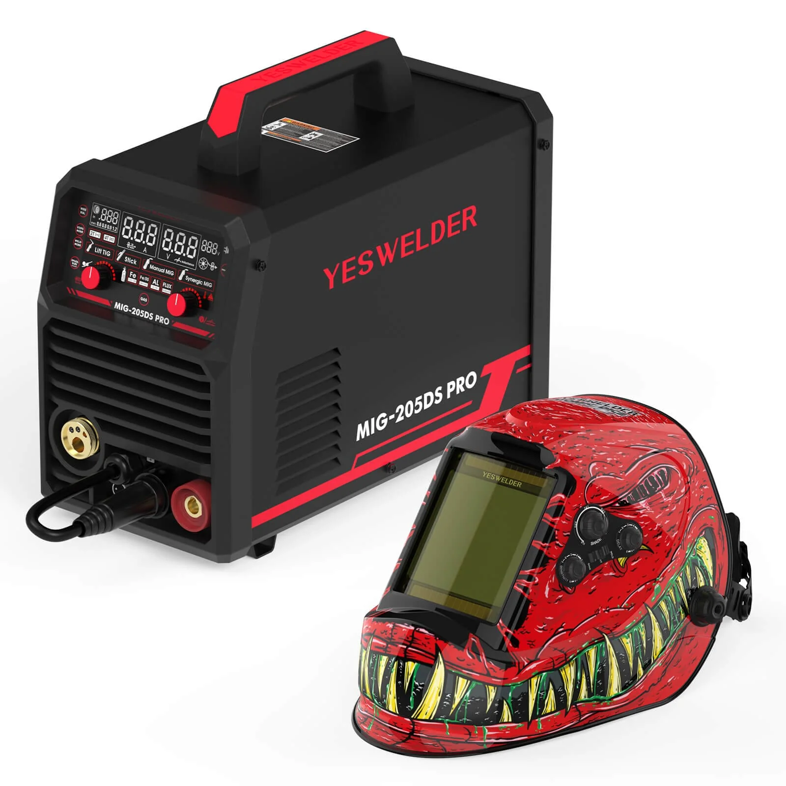 LYG-M800H-RH Rion Graphic Auto-Darkening Welding Helmet - Image 6