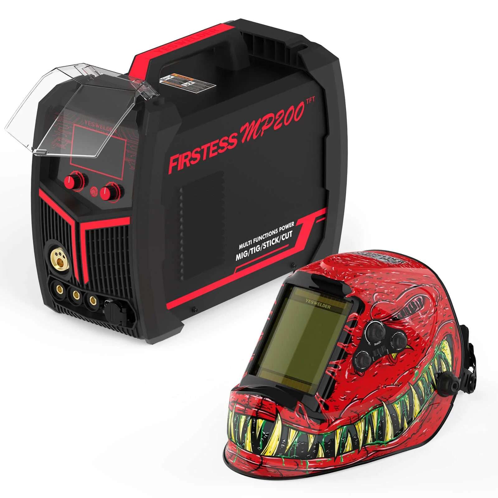 LYG-M800H-RH Rion Graphic Auto-Darkening Welding Helmet - Image 7
