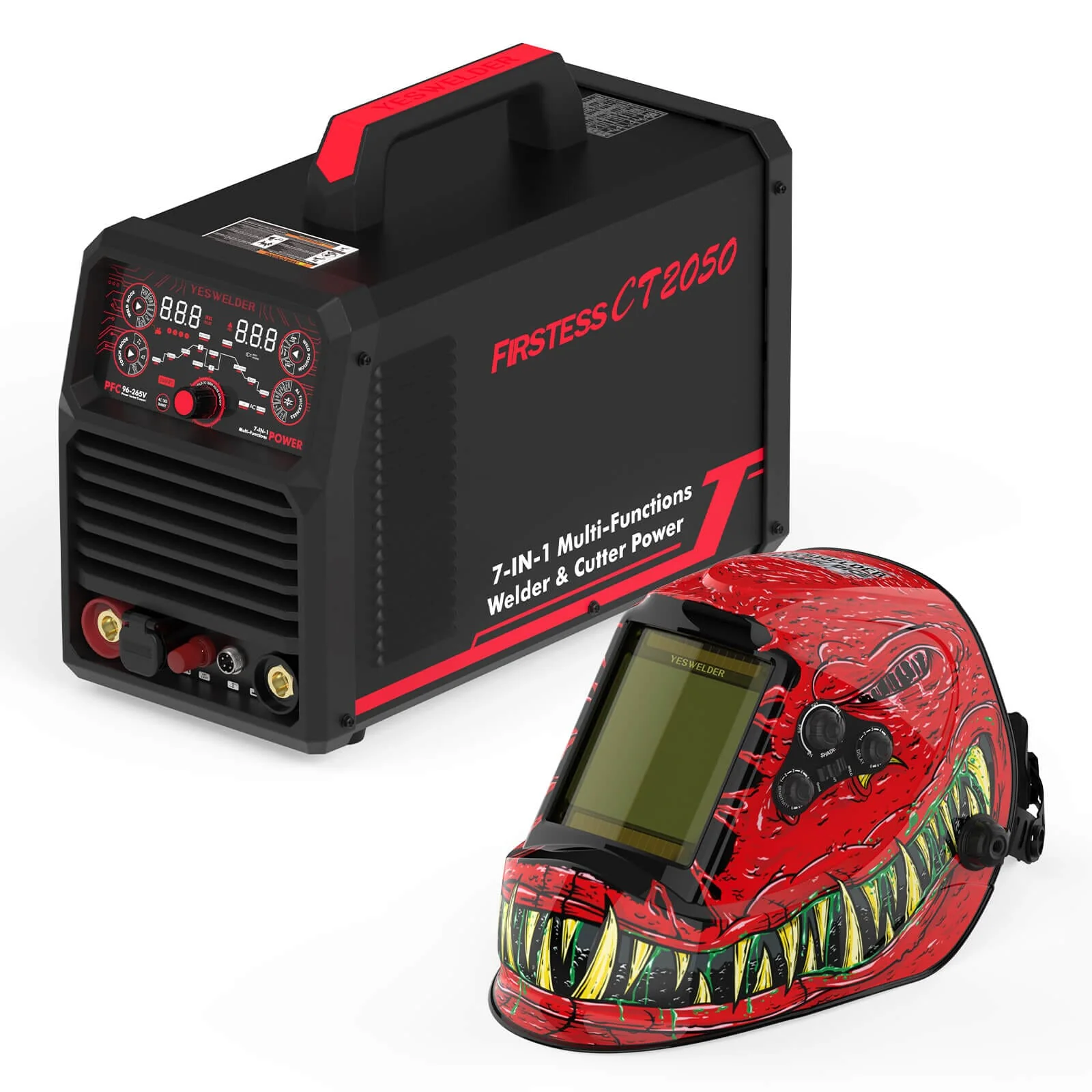 LYG-M800H-RH Rion Graphic Auto-Darkening Welding Helmet - Image 8