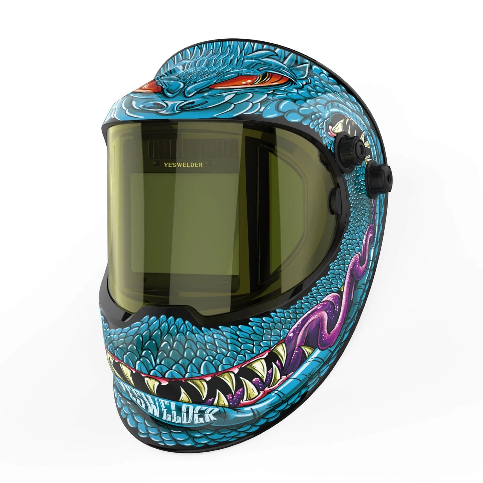 LYG-Q800D-SK Ellie J Customize Monster Graphic Auto-Darkening Welding Helmet