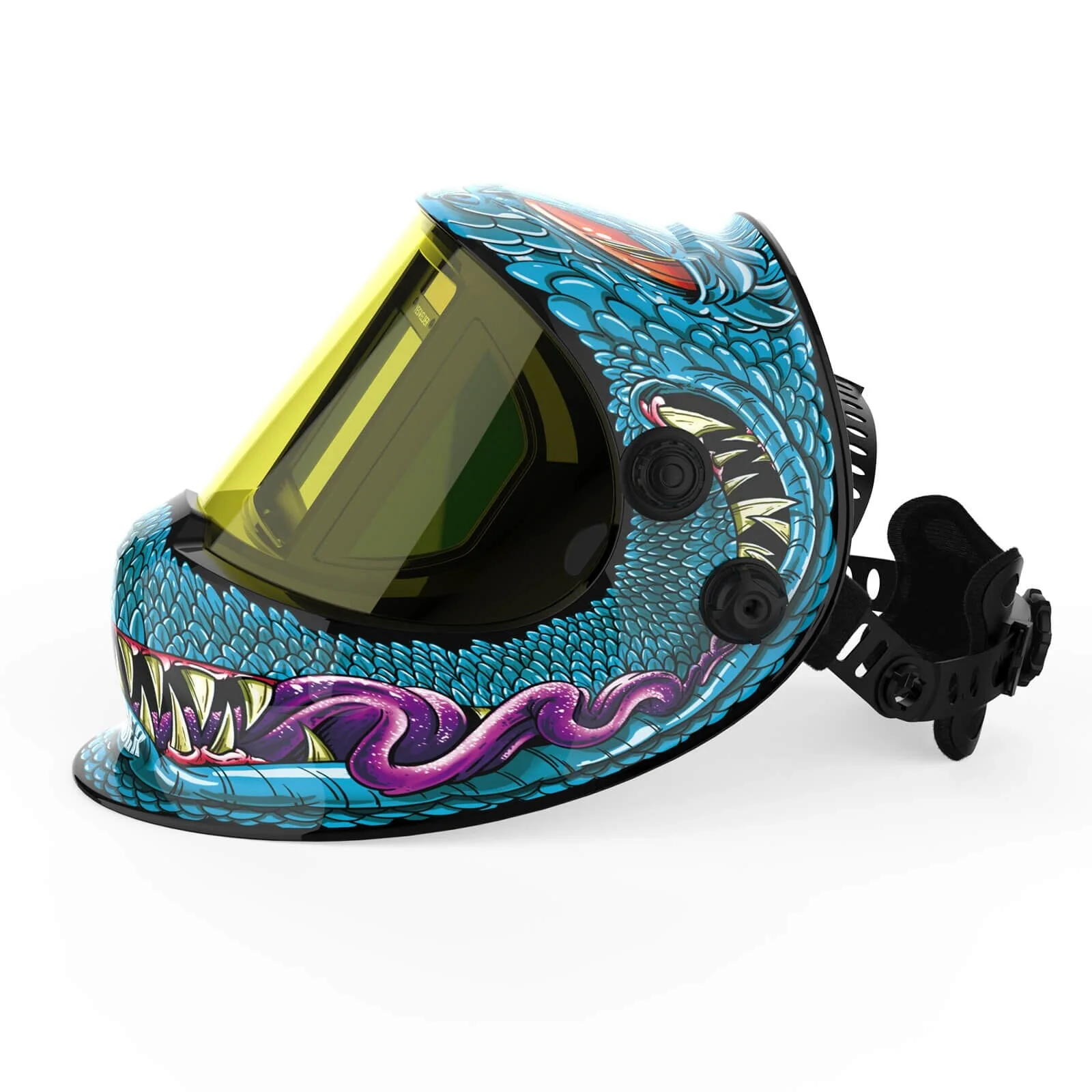 LYG-Q800D-SK Ellie J Customize Monster Graphic Auto-Darkening Welding Helmet - Image 5