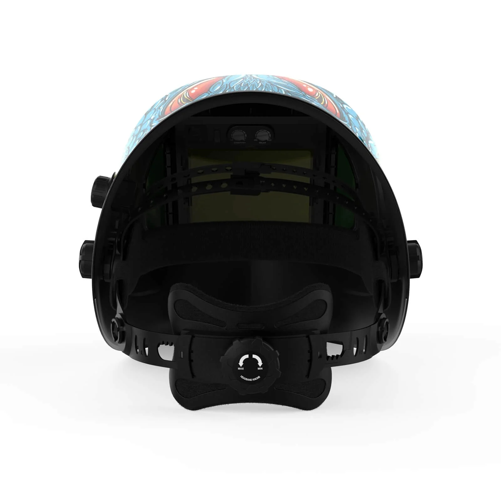 LYG-Q800D-SK Ellie J Customize Monster Graphic Auto-Darkening Welding Helmet - Image 6