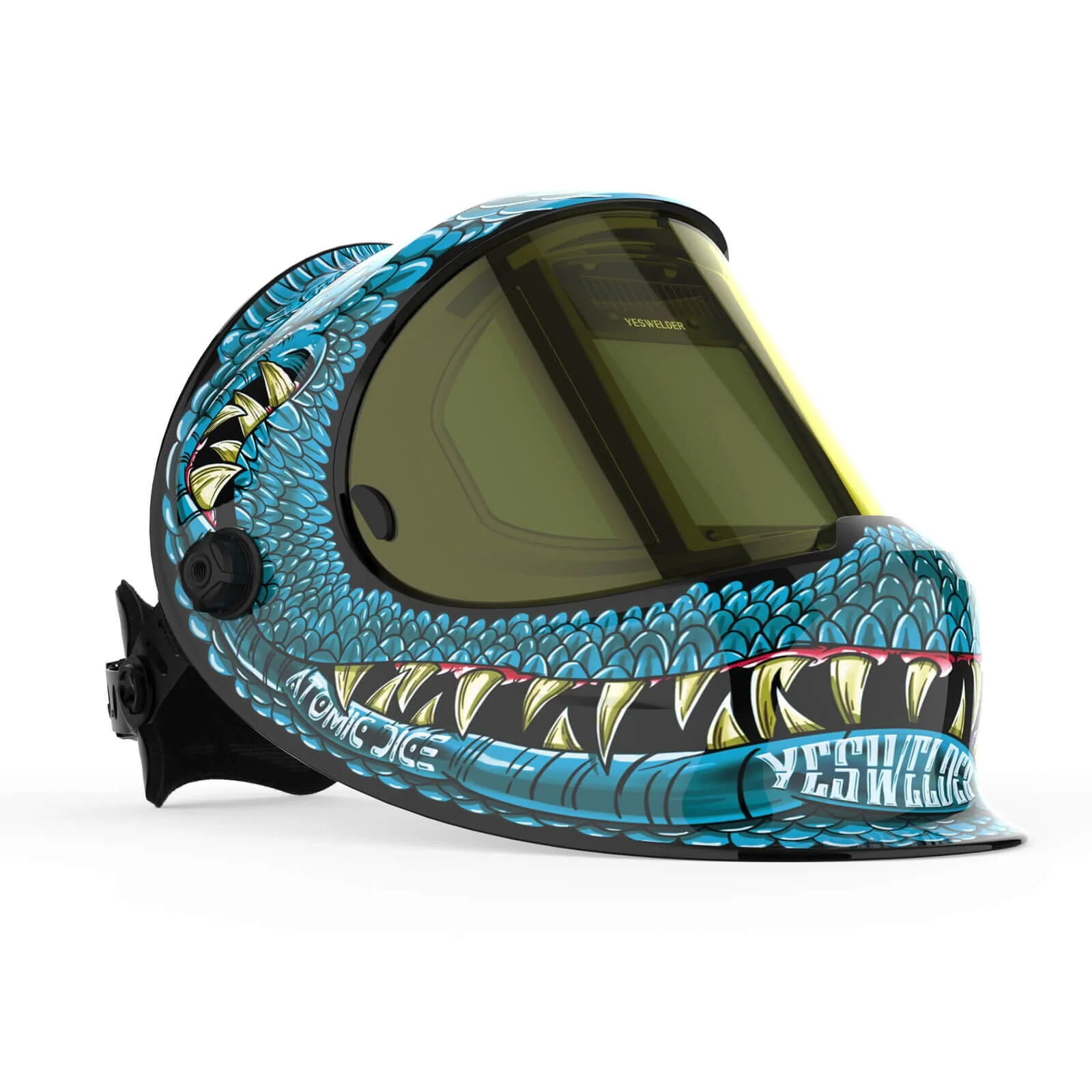 LYG-Q800D-SK Ellie J Customize Monster Graphic Auto-Darkening Welding Helmet - Image 7