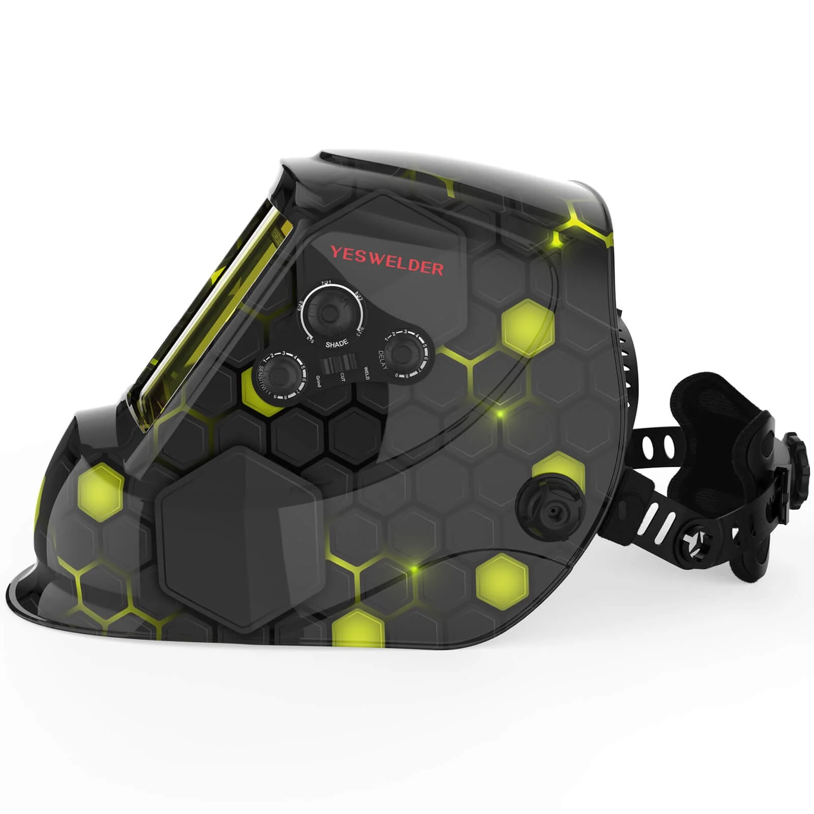 LYG-M800HP-A Large View Auto Darkening Welding Helmet - Image 3
