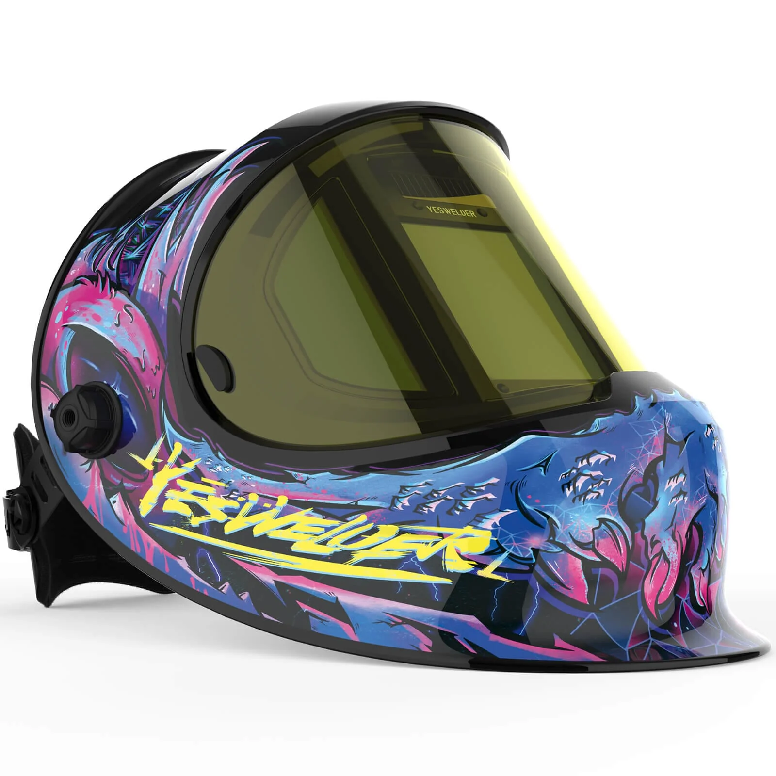 LYG-Q800D-CP Cyberpunk Customize Graphic Auto-Darkening Welding Helmet - Image 3