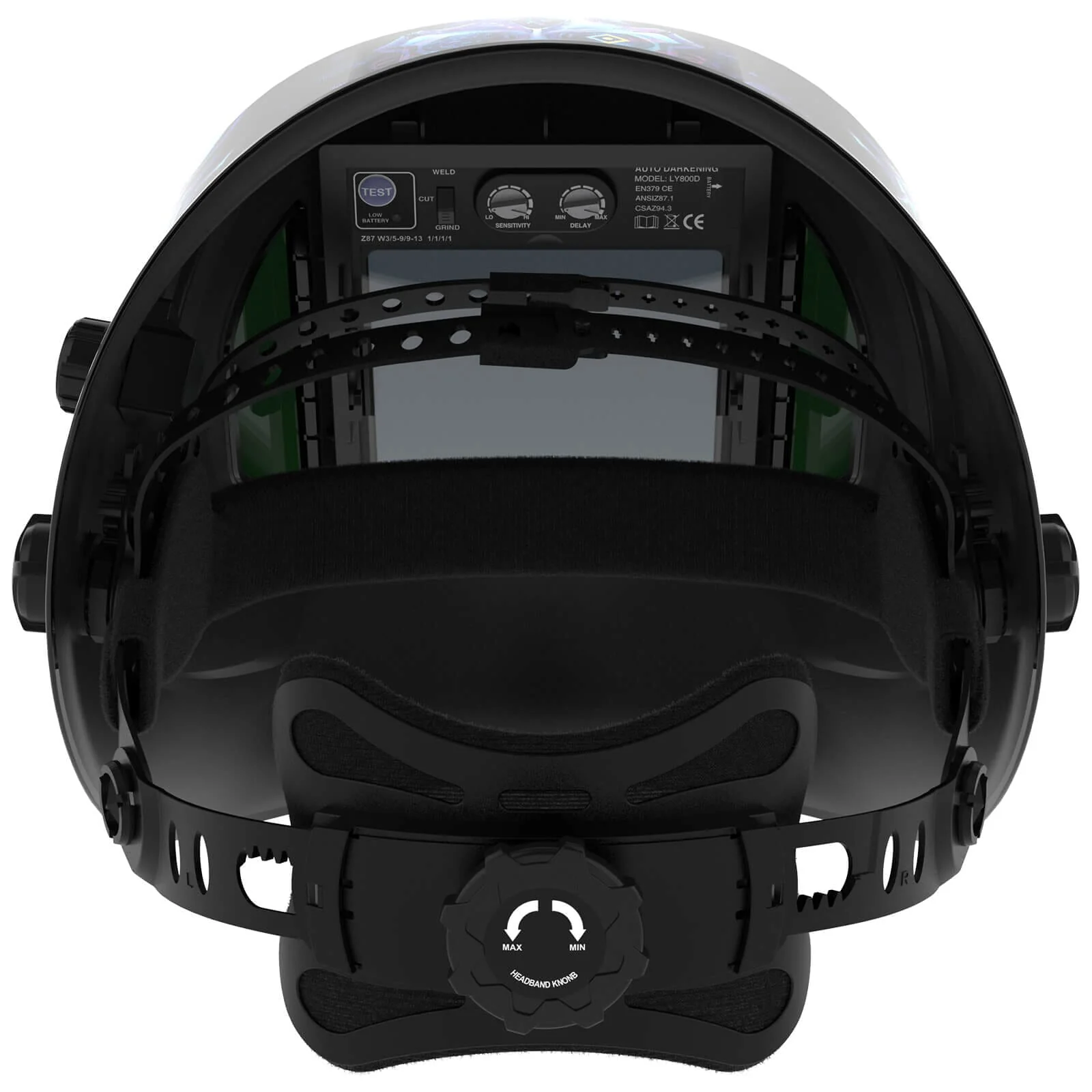 LYG-Q800D-CP Cyberpunk Customize Graphic Auto-Darkening Welding Helmet - Image 5