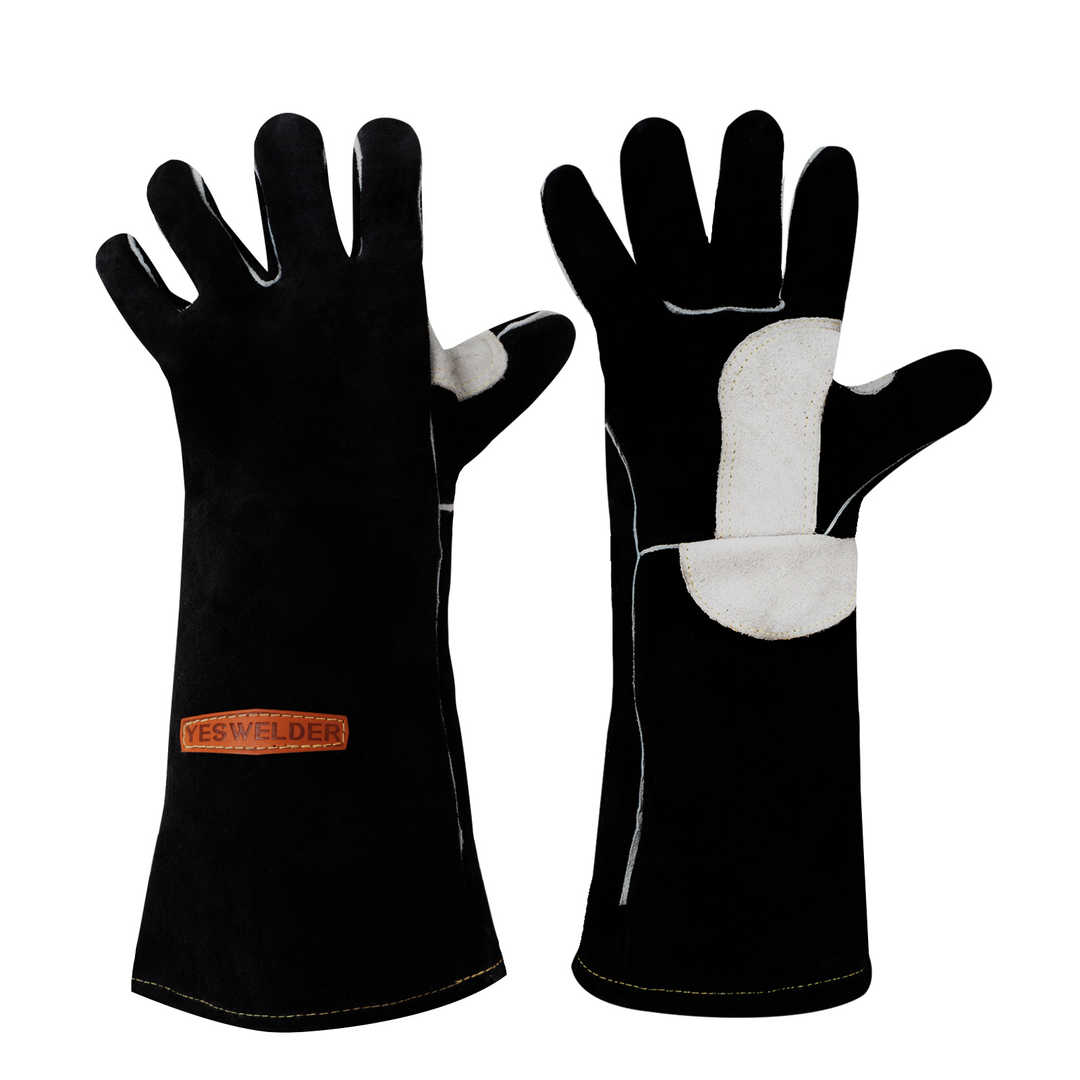 AP-1201-1 Heat-Resistant Fire-retardant Leather Welding Gloves - Image 3