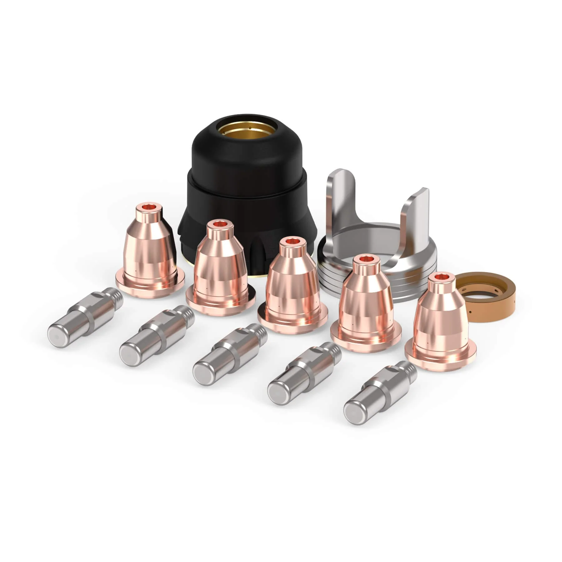 IPT40-13PCS 13PCS IPT40 Plasma Gouging Consumables Set, Tip Electrode Shield Cup Kit for CUT-55DS NHF PLUS / CUT-65DS PLUS