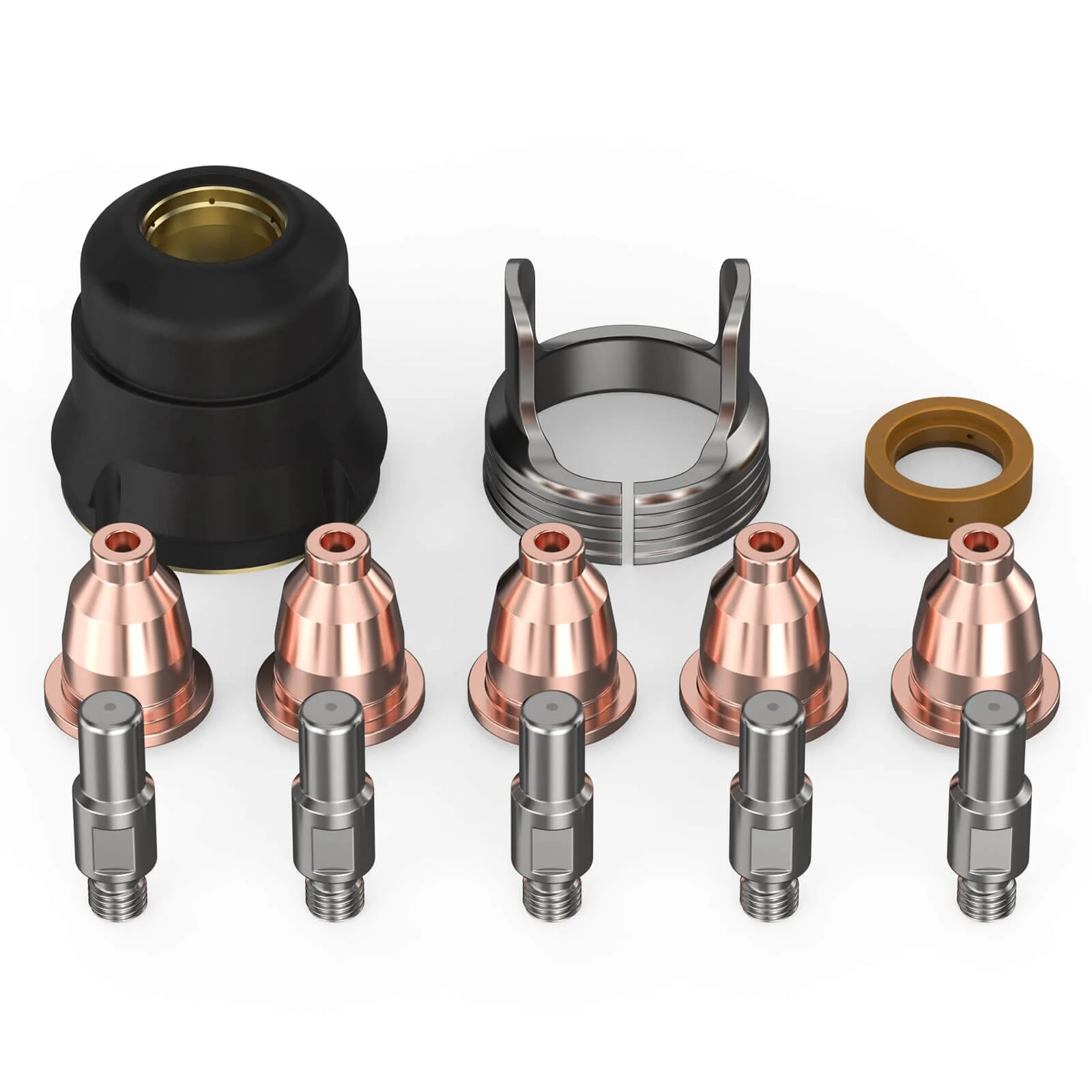 IPT40-13PCS 13PCS IPT40 Plasma Gouging Consumables Set, Tip Electrode Shield Cup Kit for CUT-55DS NHF PLUS / CUT-65DS PLUS - Image 2