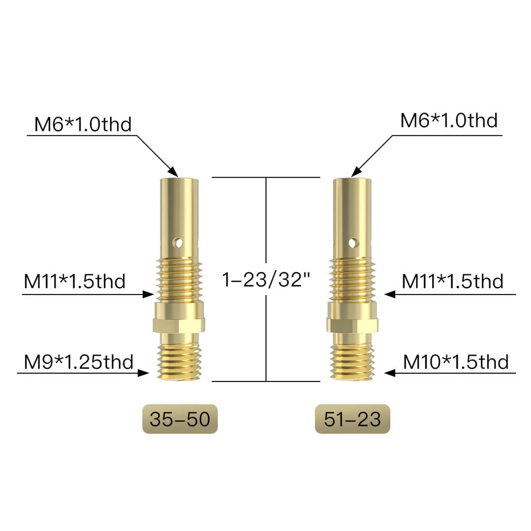 YW-100L Series Lincoln Magnum 100L and Tweco Mini/#1 Replaceable MIG Welding Gun Consumables - Image 4