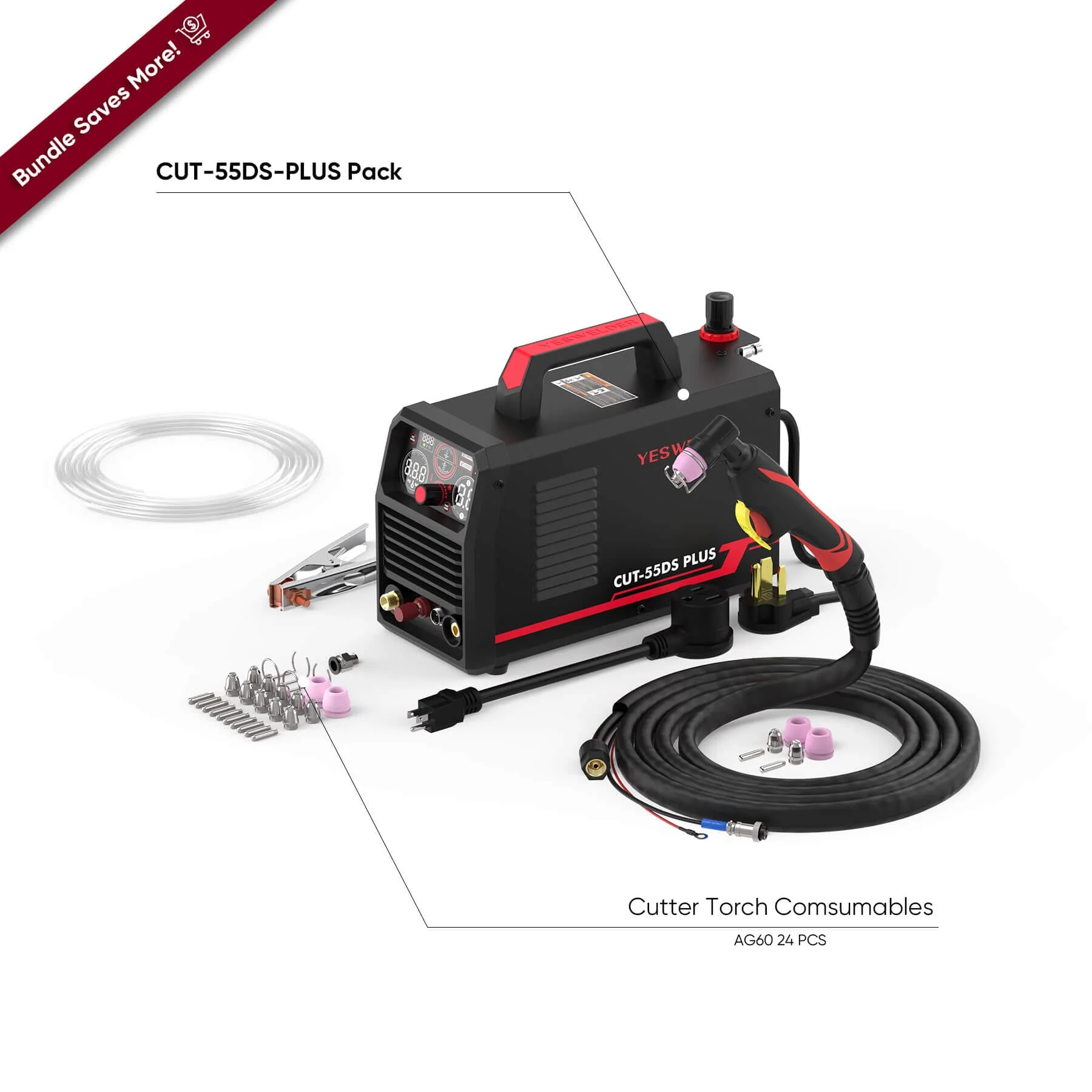 CUT-55DS PLUS Plasma Cutter – High-Frequency Pilot Arc - Image 8