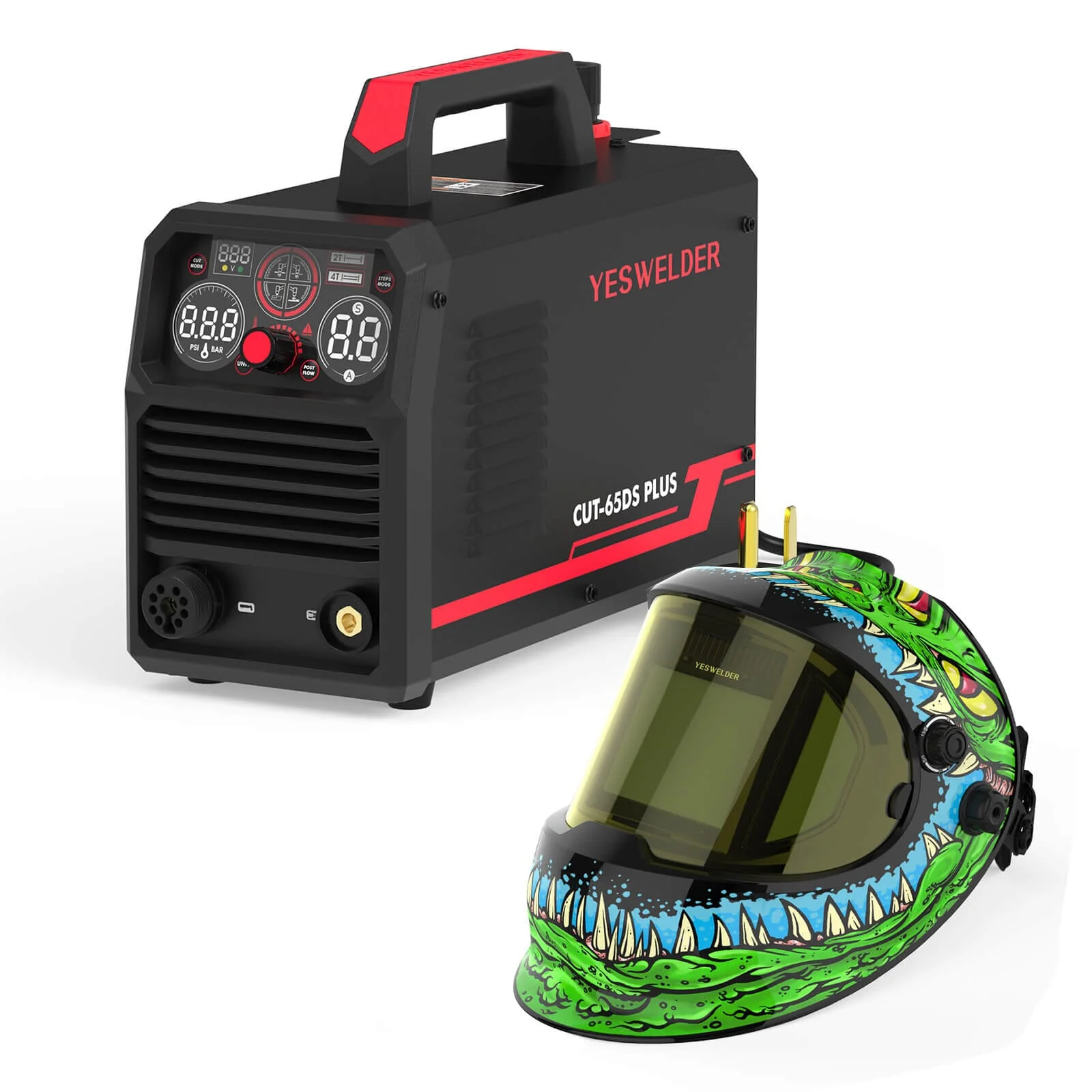 LYG-Q800D-ME Aggressor Q800D Customize Graphic Auto-Darkening Welding Helmet - Image 10