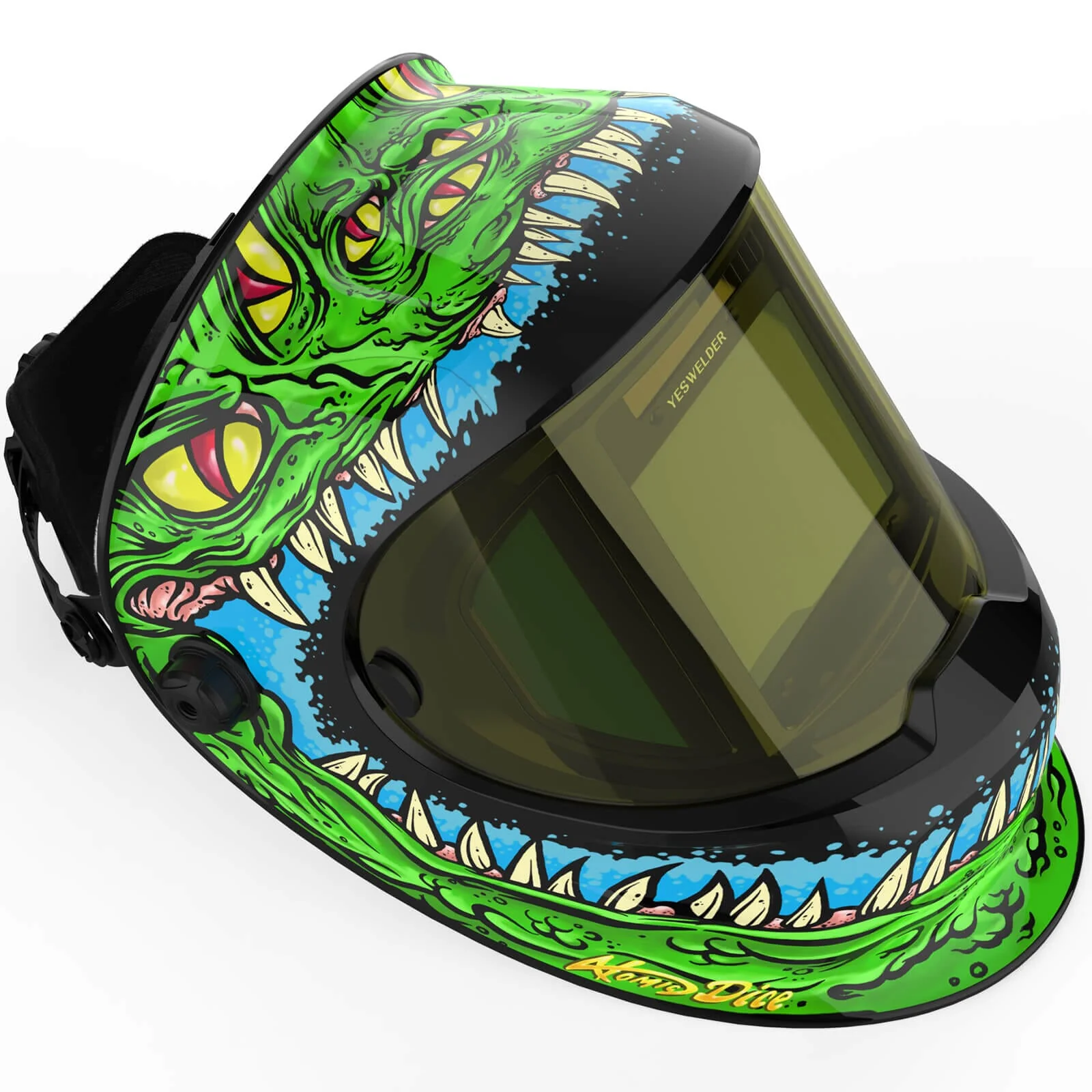 LYG-Q800D-ME Aggressor Q800D Customize Graphic Auto-Darkening Welding Helmet - Image 5