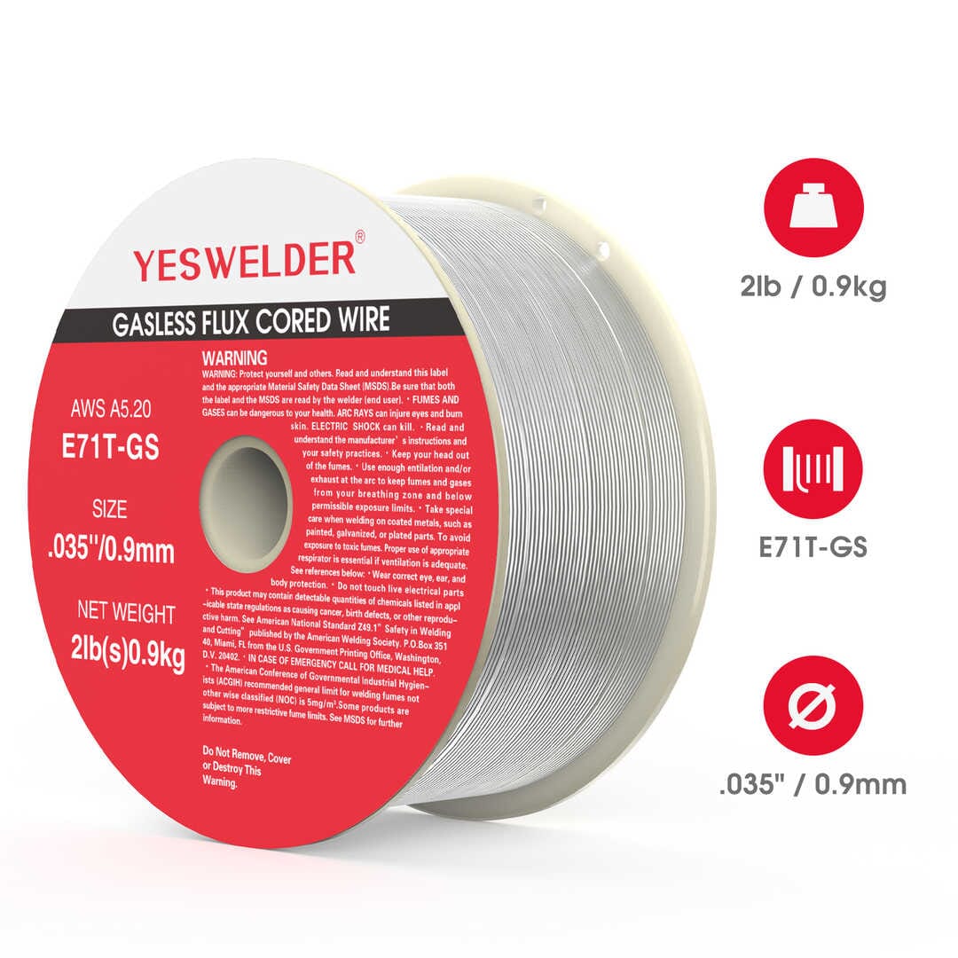 E71T-GS/2LB-0.9 2LB Spool .035" Gasless Flux Core MIG Welding Wire - Image 3